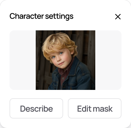 Character Reference dropdown