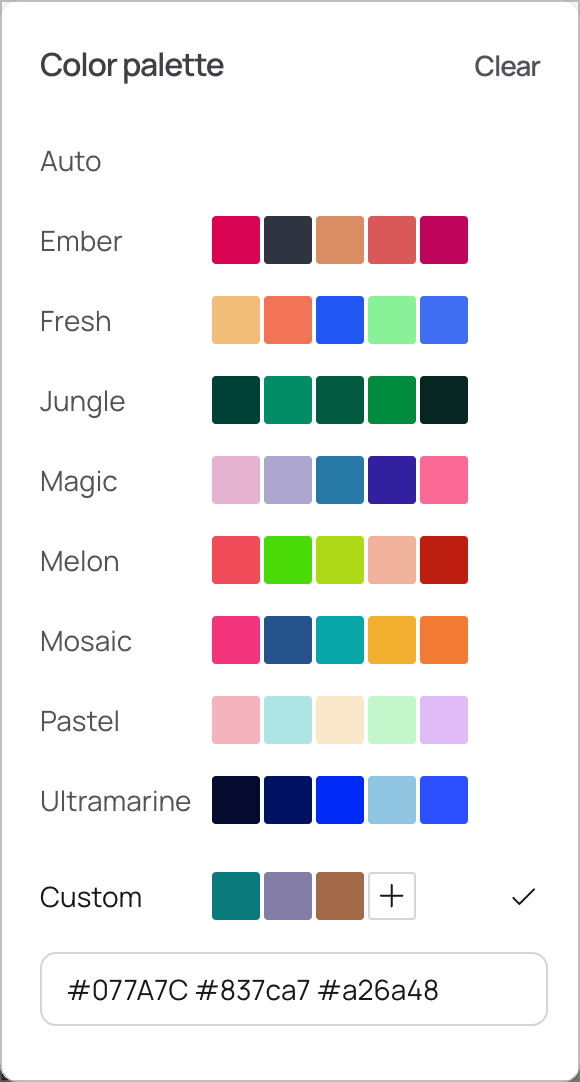 Color button in the Prompt Box showing palette icon